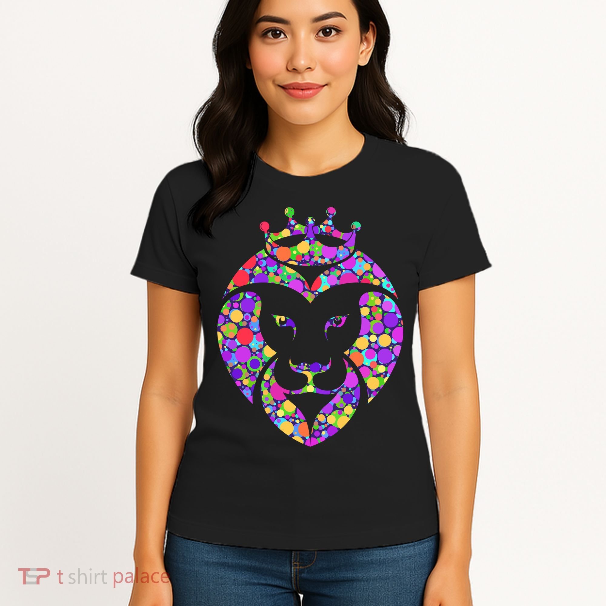 Dot Day King Lion Women's T-Shirt