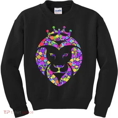Dot Day King Lion Kids Sweatshirt