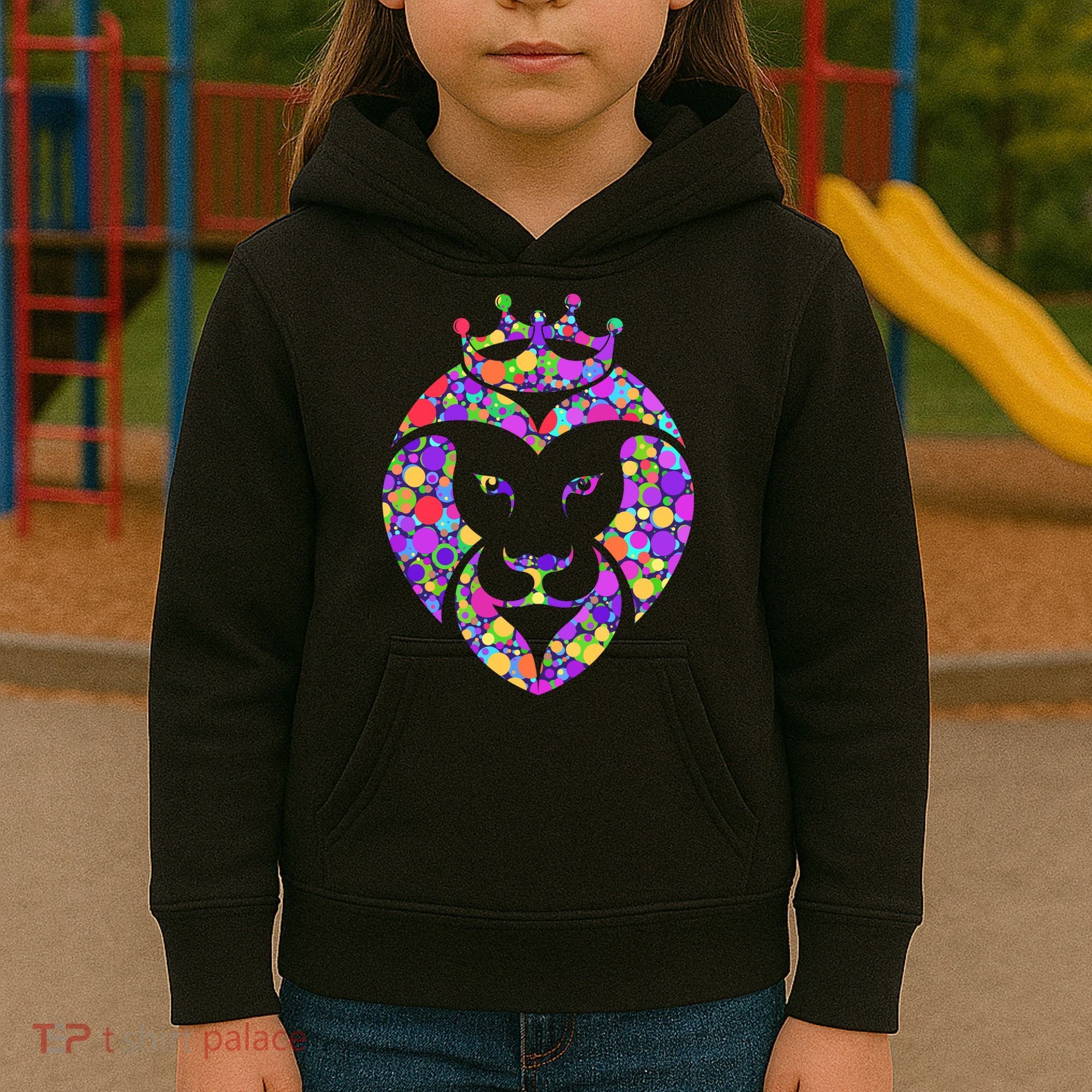 Dot Day King Lion Kids Hoodie