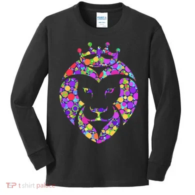 Dot Day King Lion Kids Long Sleeve Shirt