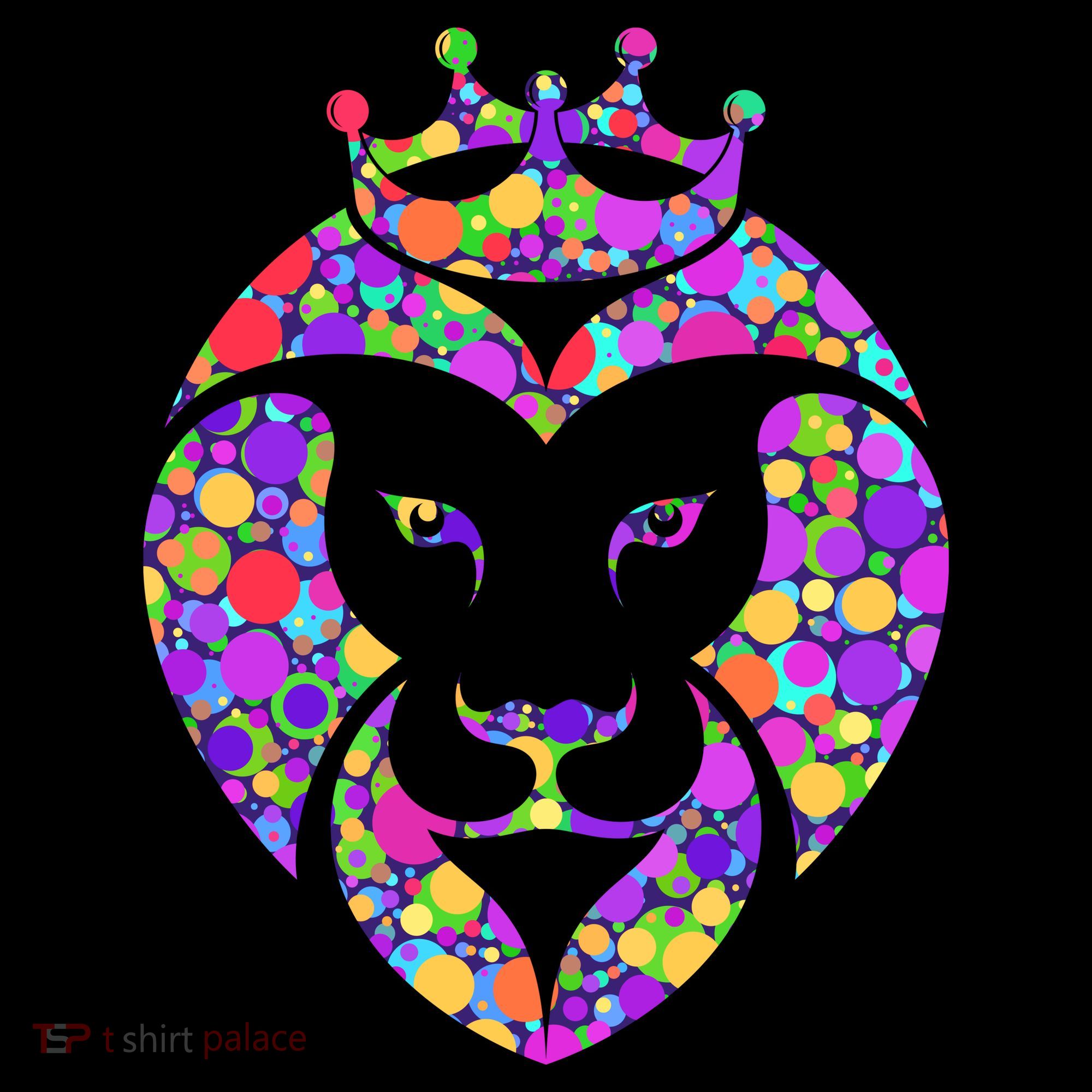 Dot Day King Lion Kids Long Sleeve Shirt