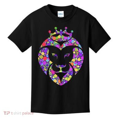 Dot Day King Lion Kids T-Shirt