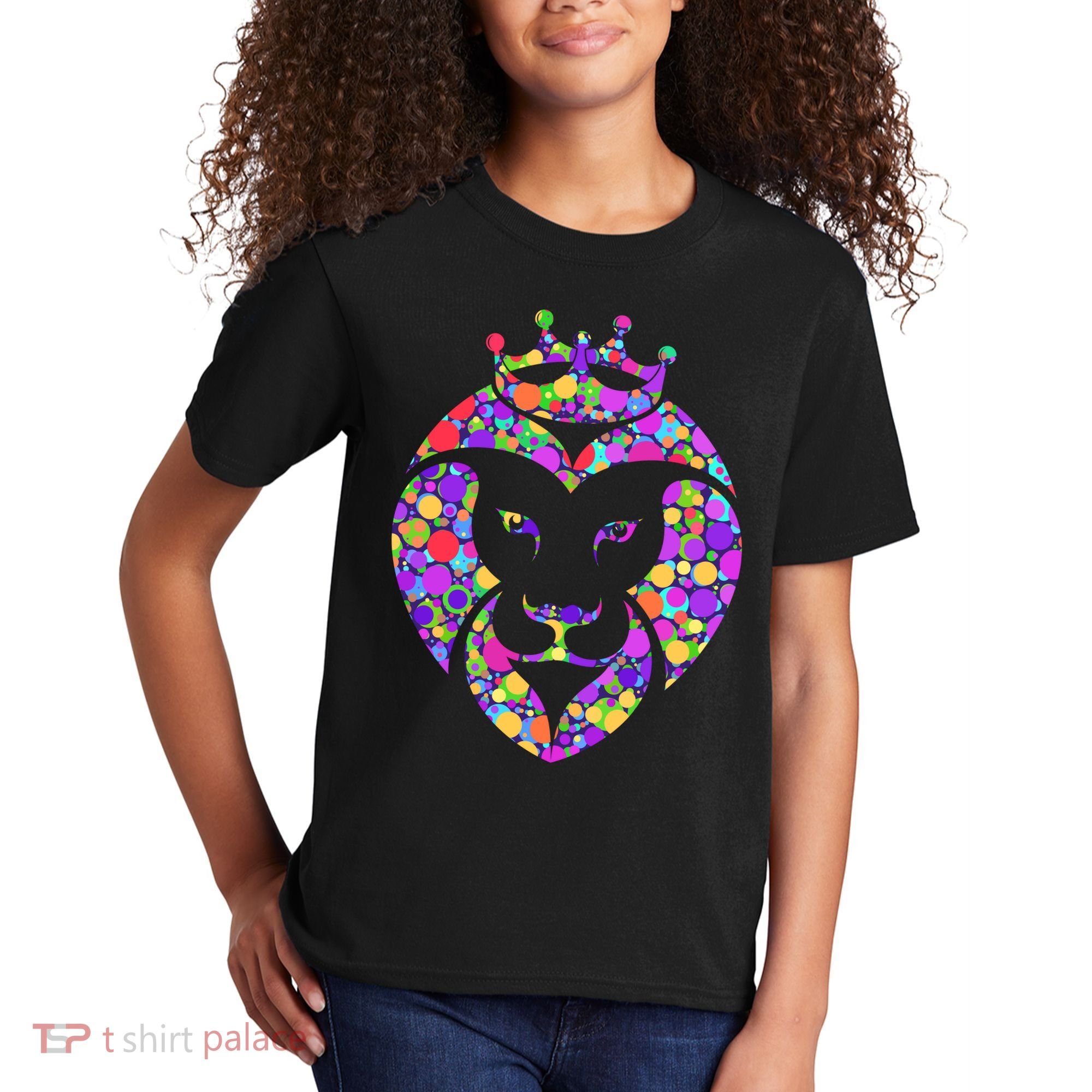 Dot Day King Lion Kids T-Shirt
