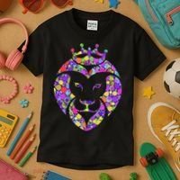 Dot Day King Lion Kids T-Shirt thumb 3