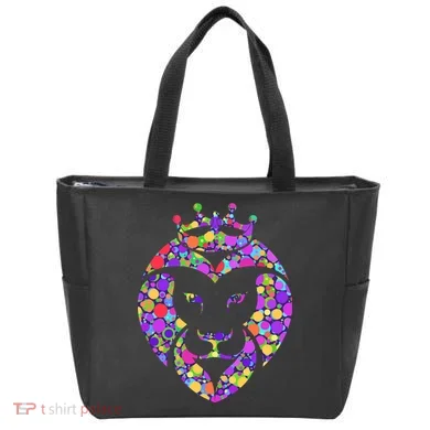 Dot Day King Lion Tote Bag