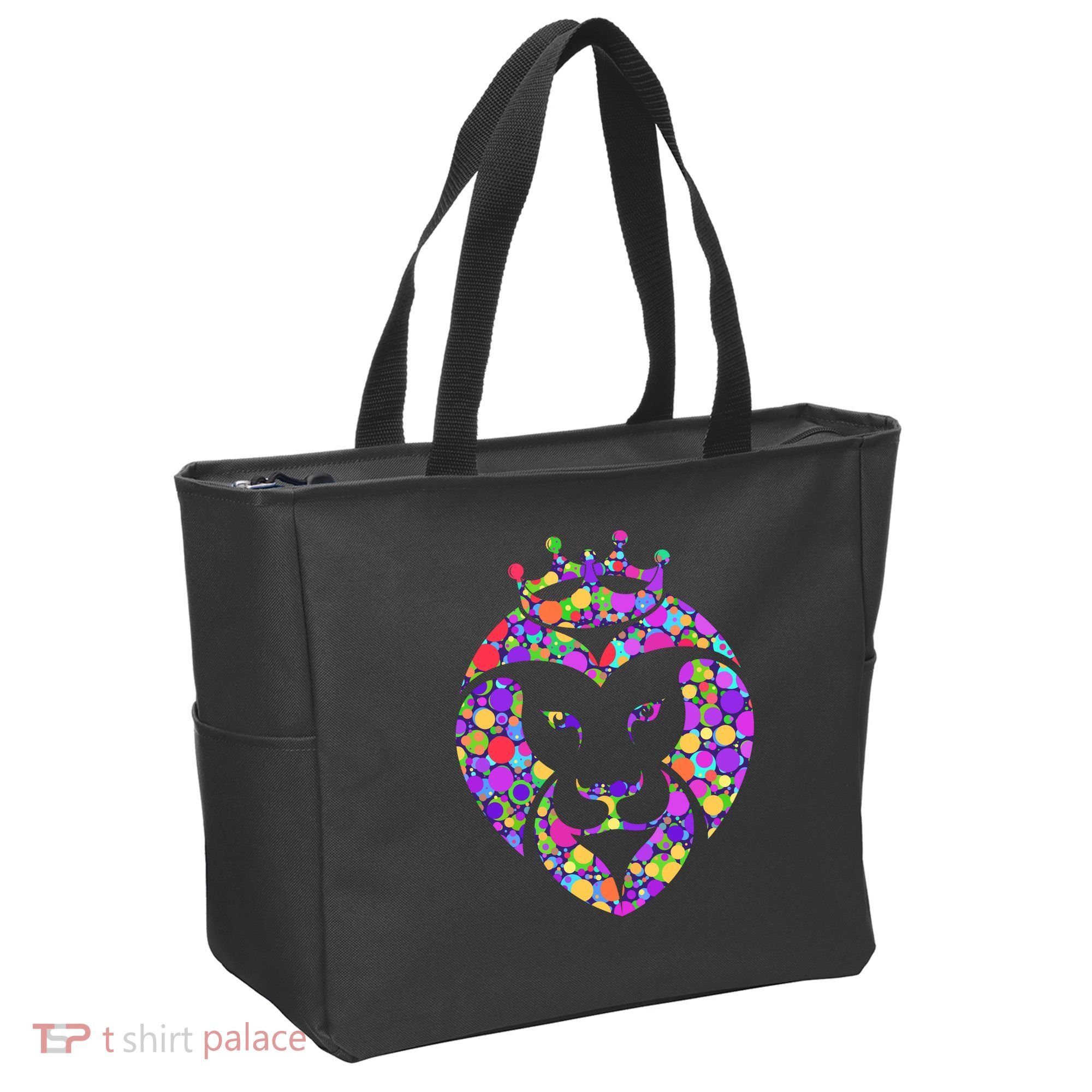 Dot Day King Lion Tote Bag