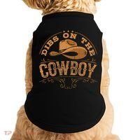 Dibs On The Cowboy Rodeo Ranch Girlfriend Wife Lipstick Doggie Tank thumb 0