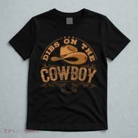 Dibs On The Cowboy Rodeo Ranch Girlfriend Wife Lipstick T-Shirt thumb 5