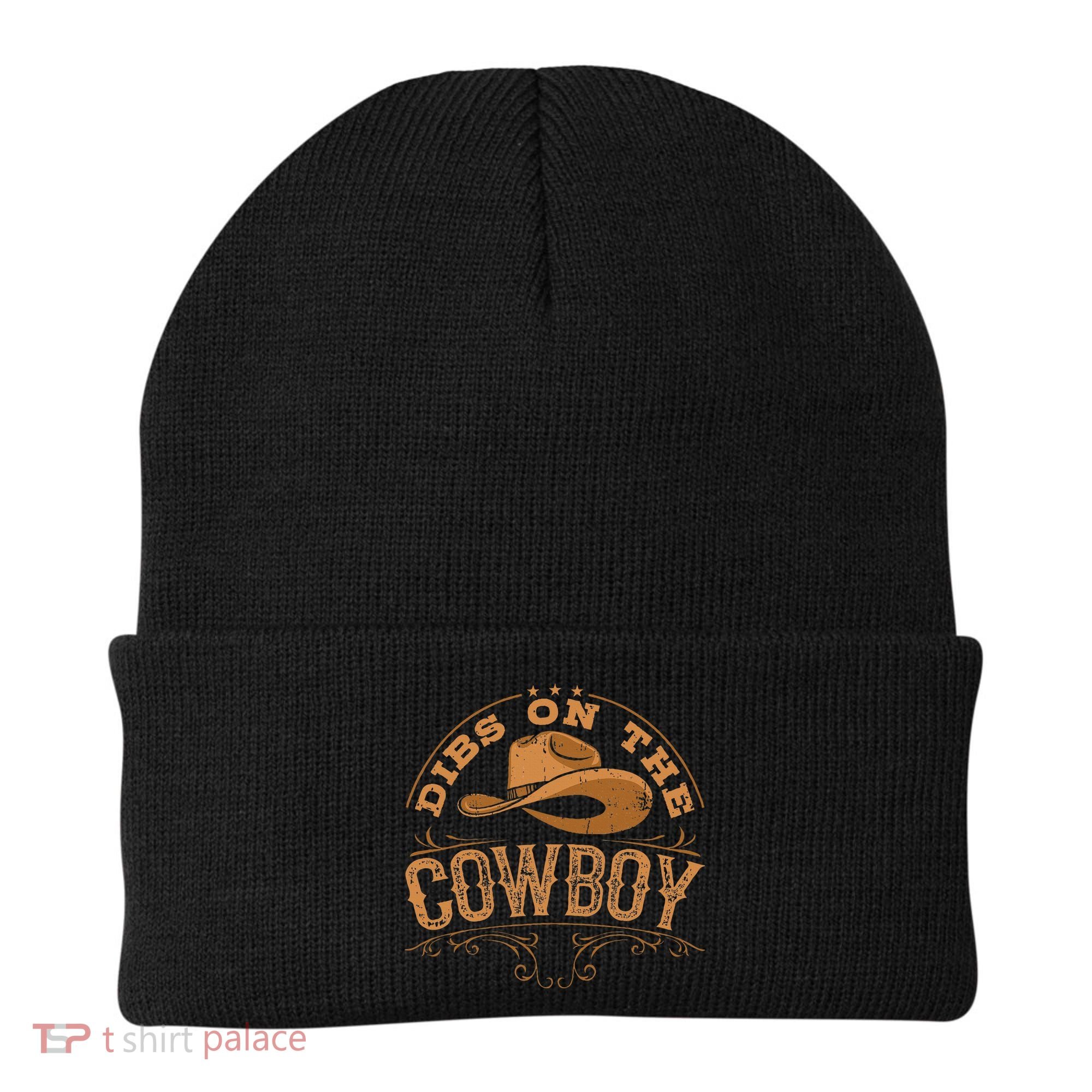 Dibs On The Cowboy Rodeo Ranch Girlfriend Wife Lipstick Beanie