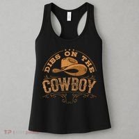Dibs On The Cowboy Rodeo Ranch Girlfriend Wife Lipstick Women's Tank Top thumb 3