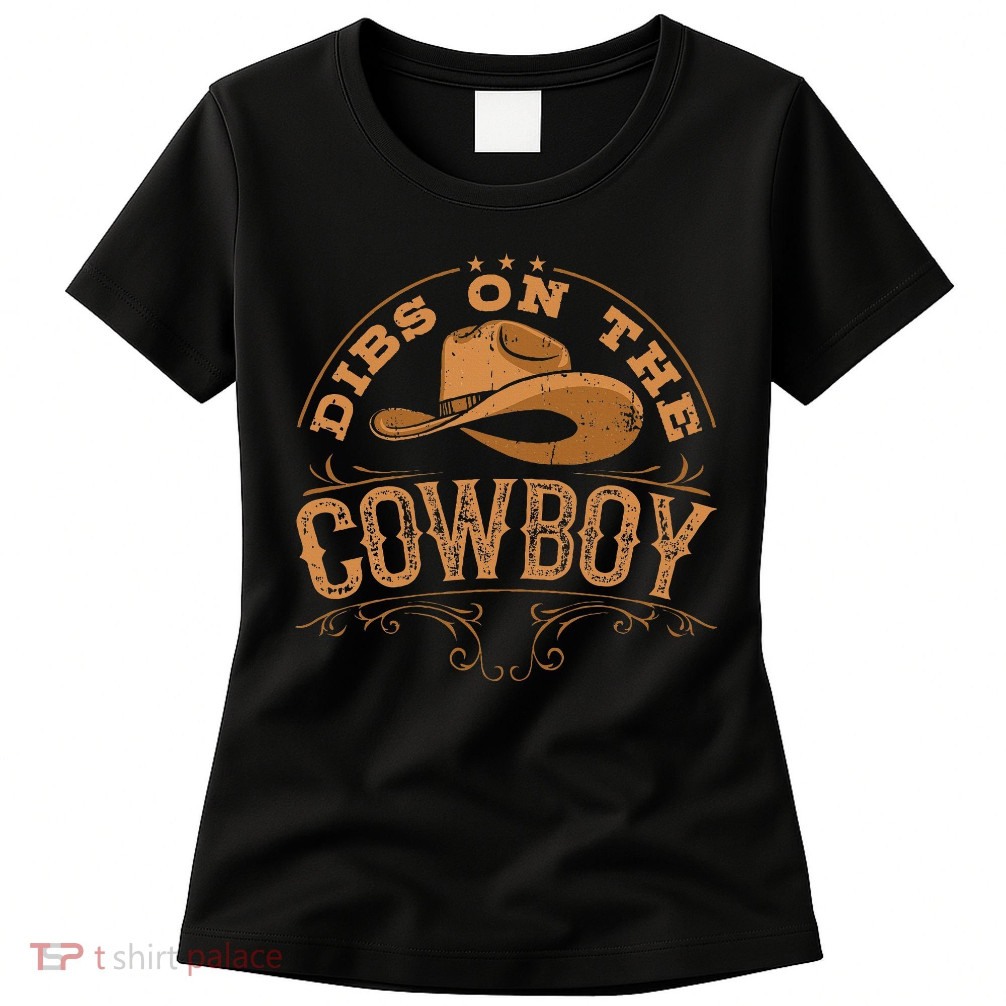 Dibs On The Cowboy Rodeo Ranch Girlfriend Wife Lipstick Women's T-Shirt
