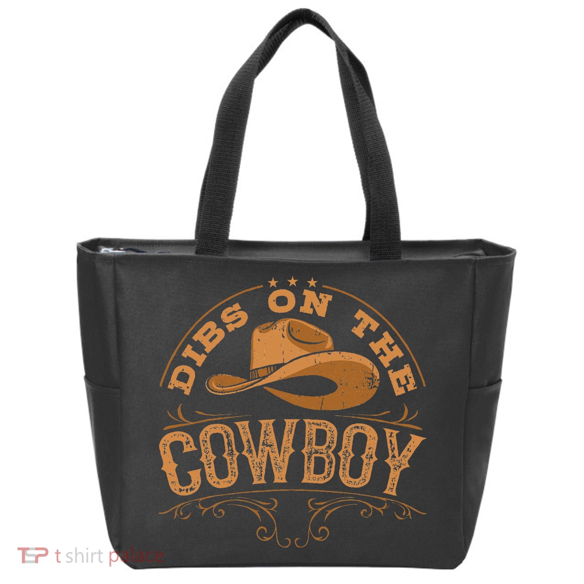 Dibs On The Cowboy Rodeo Ranch Girlfriend Wife Lipstick Tote Bag