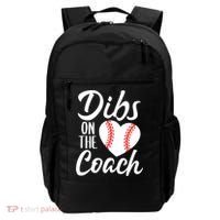 Dibs On The Coach Funny Baseball Heart Cute Mother's Day Backpack thumb 0
