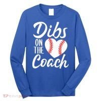 Dibs On The Coach Funny Baseball Heart Cute Mother's Day Long Sleeve Shirt thumb 0
