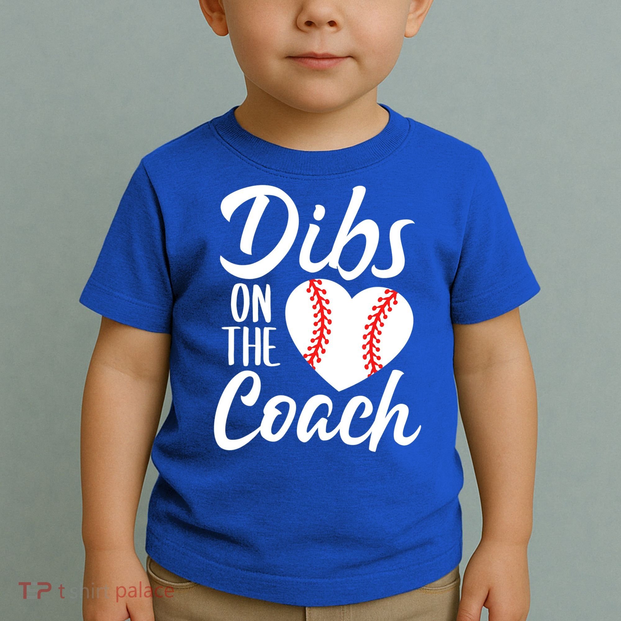 Dibs On The Coach Funny Baseball Heart Cute Mother's Day Toddler T-Shirt