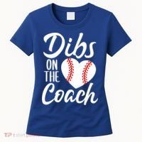 Dibs On The Coach Funny Baseball Heart Cute Mother's Day Women's T-Shirt thumb 0
