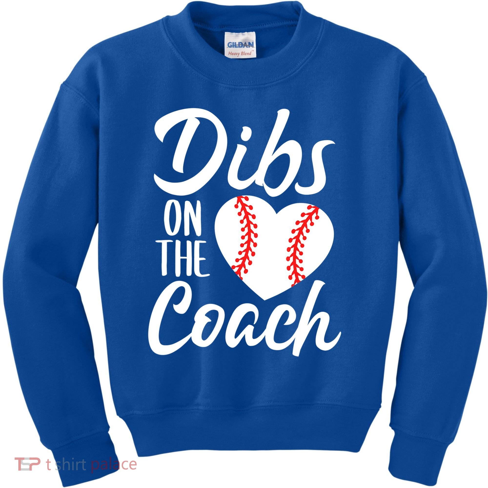 Dibs On The Coach Funny Baseball Heart Cute Mother's Day Kids Sweatshirt