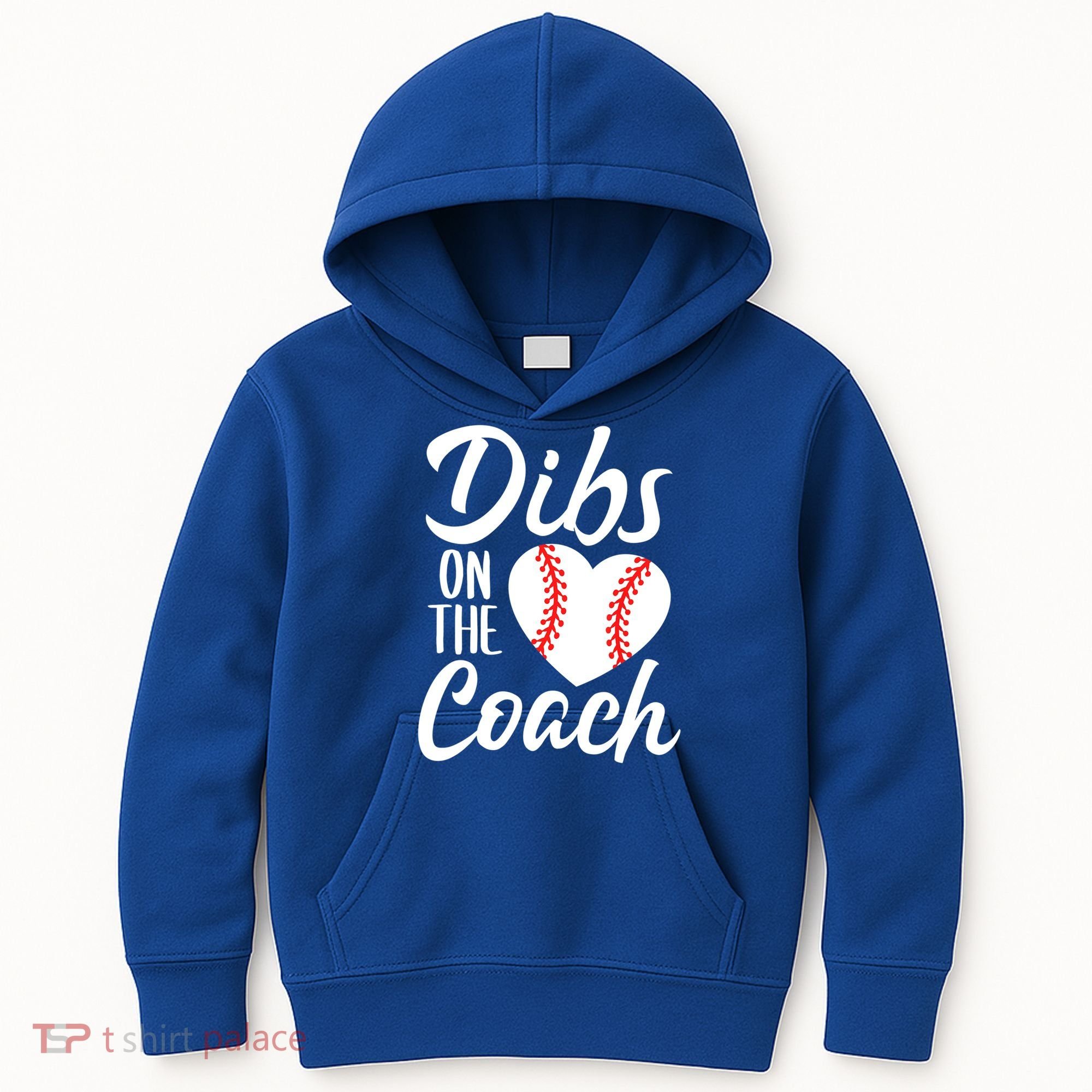 Dibs On The Coach Funny Baseball Heart Cute Mother's Day Kids Hoodie