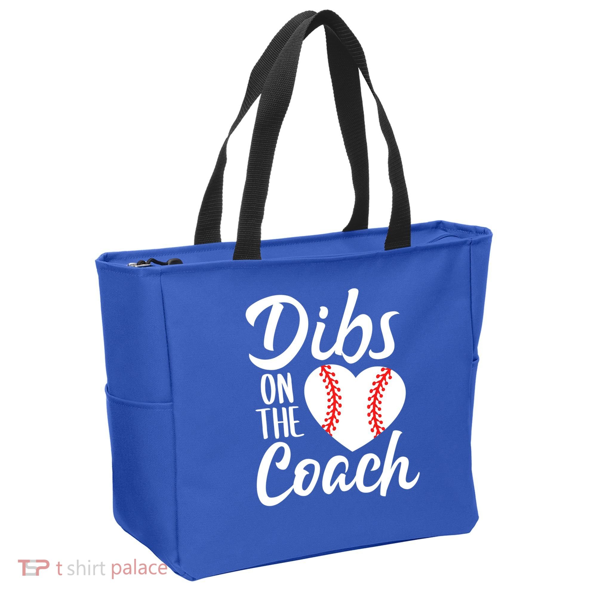 Dibs On The Coach Funny Baseball Heart Cute Mother's Day Tote Bag