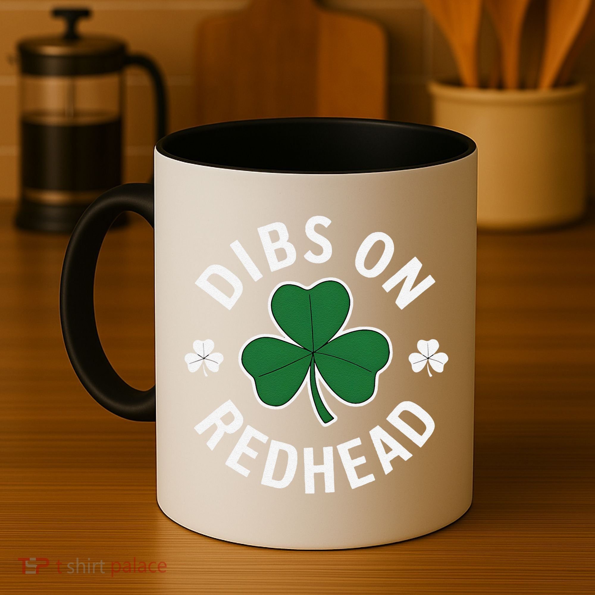 Dibs On The Redhead Shamrock St Patricks Day Coffee Mug