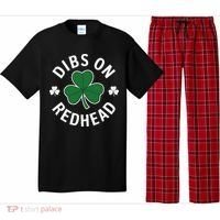 Dibs On The Redhead Shamrock St Patricks Day Pajama Set thumb 0