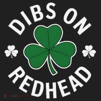Dibs On The Redhead Shamrock St Patricks Day Hat thumb 2