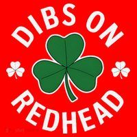 Dibs On The Redhead Shamrock St Patricks Day Santa Hat thumb 1