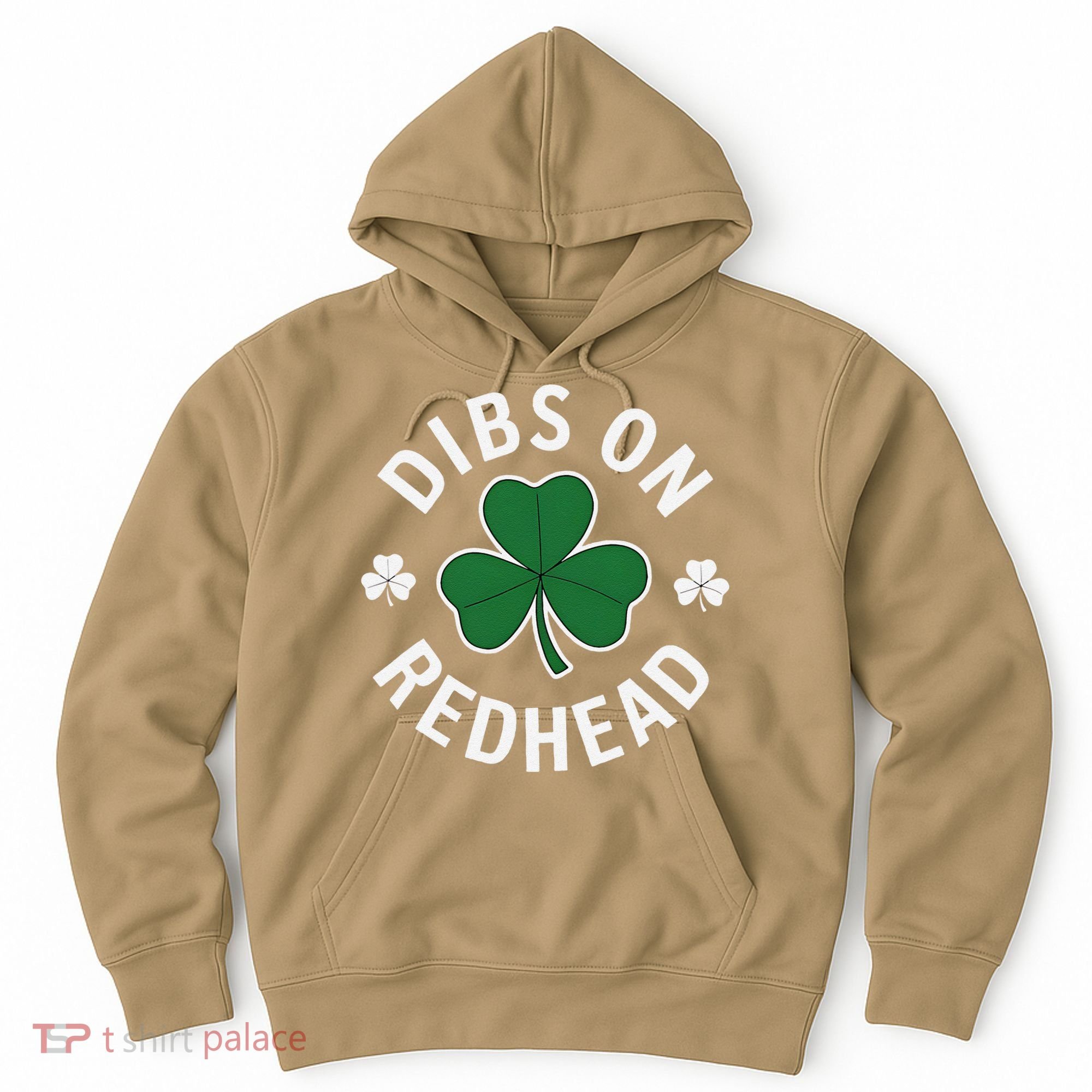 Dibs On The Redhead Shamrock St Patricks Day Hoodie