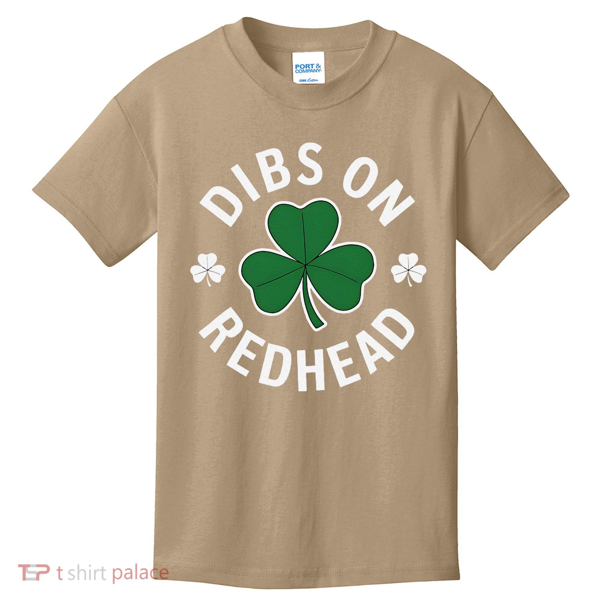 Dibs On The Redhead Shamrock St Patricks Day Kids T-Shirt