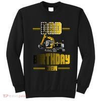 Dad Of The Birthday Crew Party Excavator Sweatshirt thumb 0