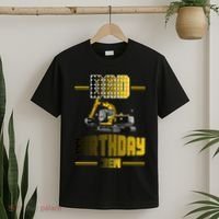 Dad Of The Birthday Crew Party Excavator T-Shirt thumb 2