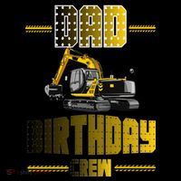 Dad Of The Birthday Crew Party Excavator Coffee Mug thumb 5