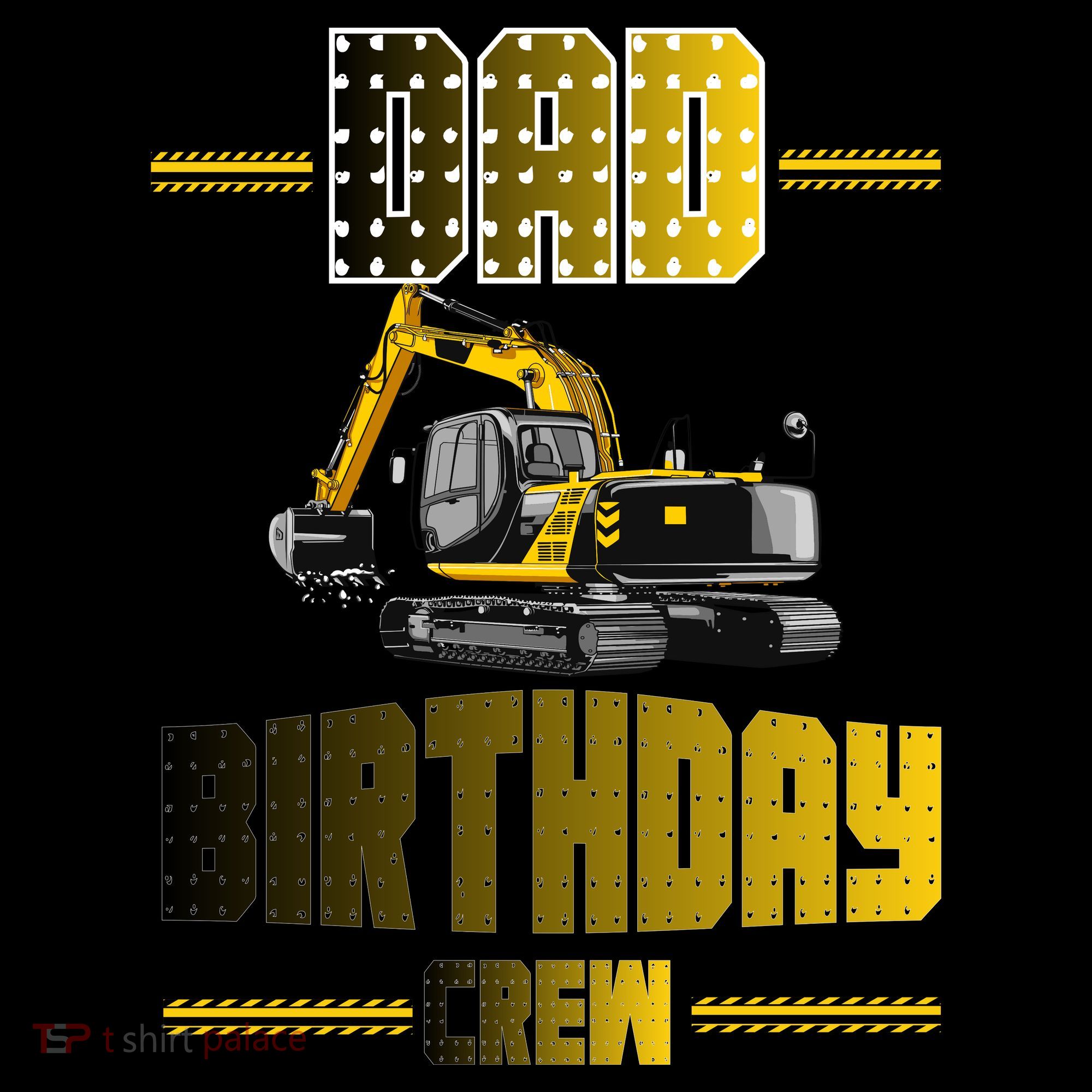 Dad Of The Birthday Crew Party Excavator Coffee Mug