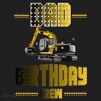 Dad Of The Birthday Crew Party Excavator Beanie thumb 2
