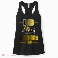 Dad Of The Birthday Crew Party Excavator Women's Tank Top thumb 0