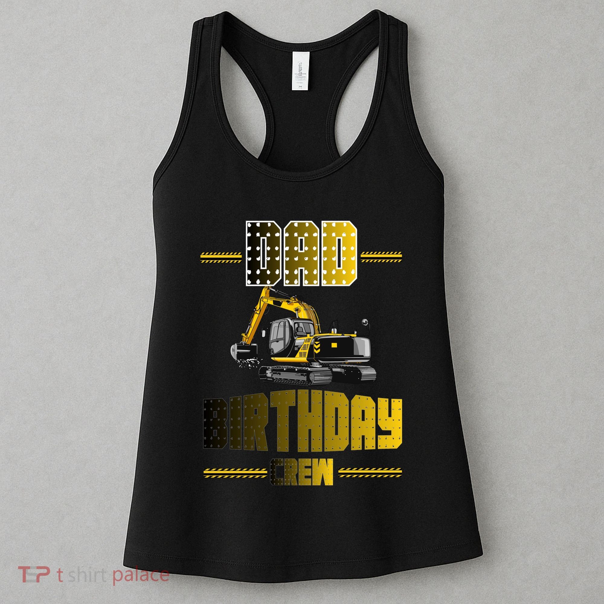Dad Of The Birthday Crew Party Excavator Women's Tank Top