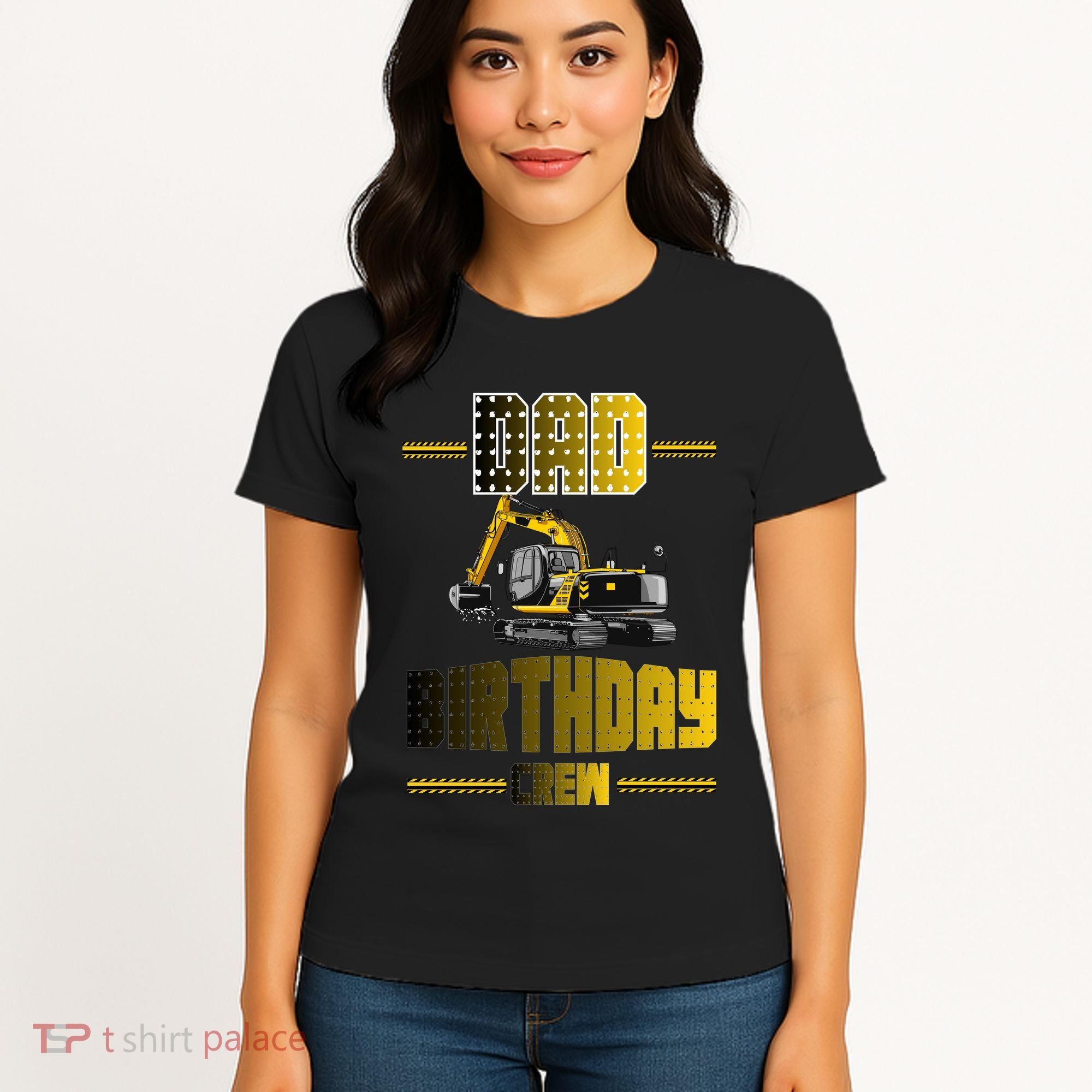 Dad Of The Birthday Crew Party Excavator Women's T-Shirt