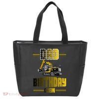 Dad Of The Birthday Crew Party Excavator Tote Bag thumb 0