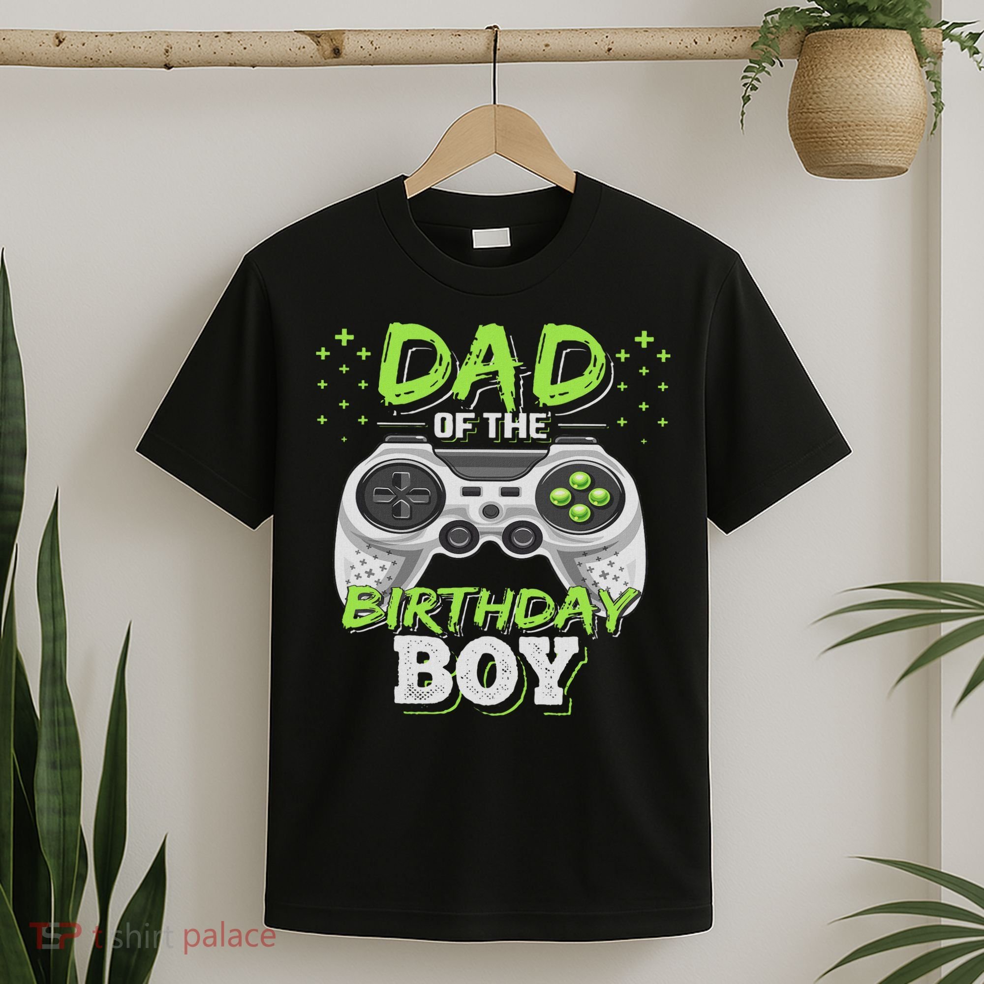 Dad Of The Birthday Boy Matching Video Gamer Birthday Party T-Shirt