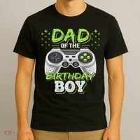 Dad Of The Birthday Boy Matching Video Gamer Birthday Party T-Shirt thumb 3