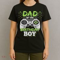 Dad Of The Birthday Boy Matching Video Gamer Birthday Party T-Shirt thumb 4