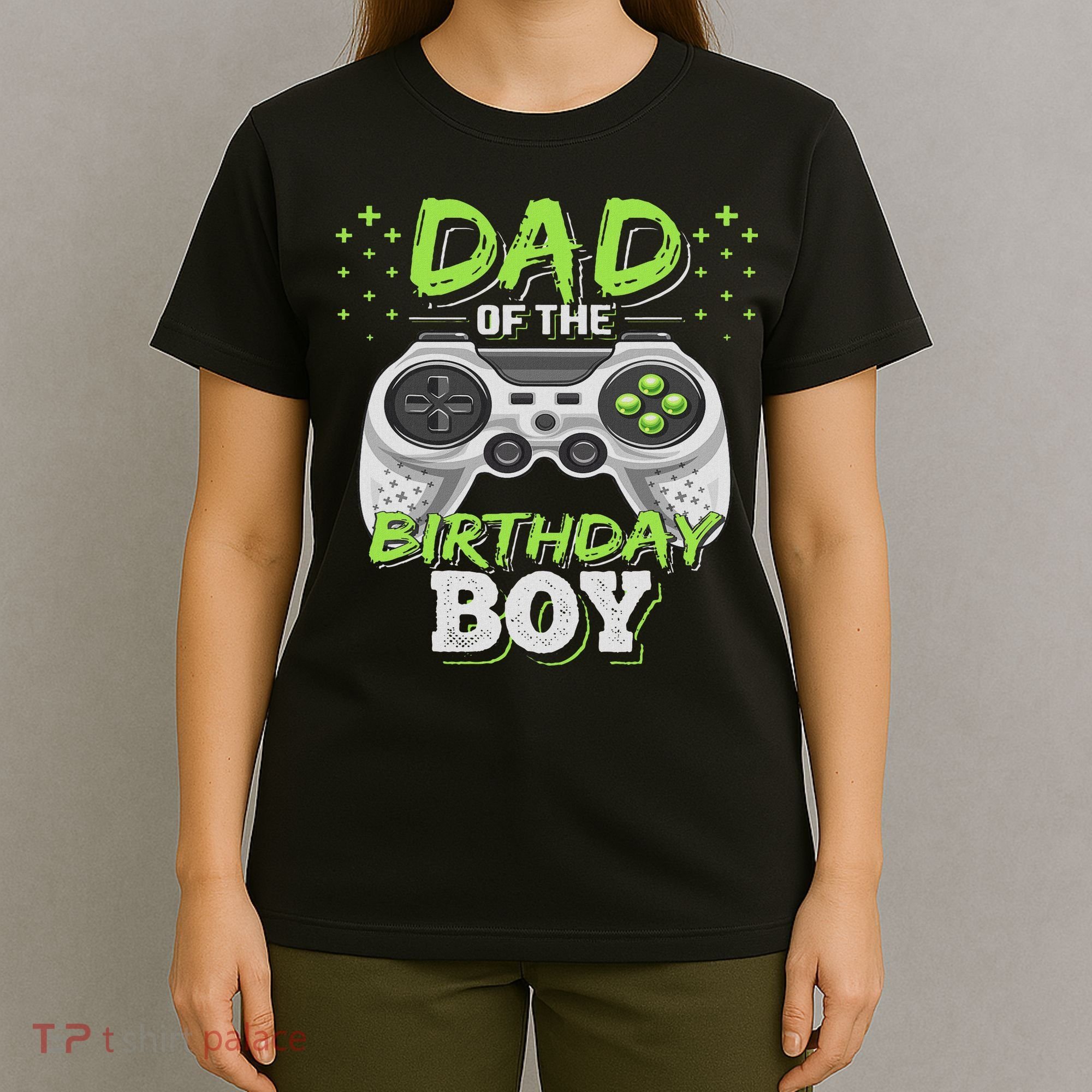 Dad Of The Birthday Boy Matching Video Gamer Birthday Party T-Shirt