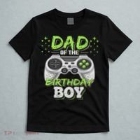 Dad Of The Birthday Boy Matching Video Gamer Birthday Party T-Shirt thumb 5