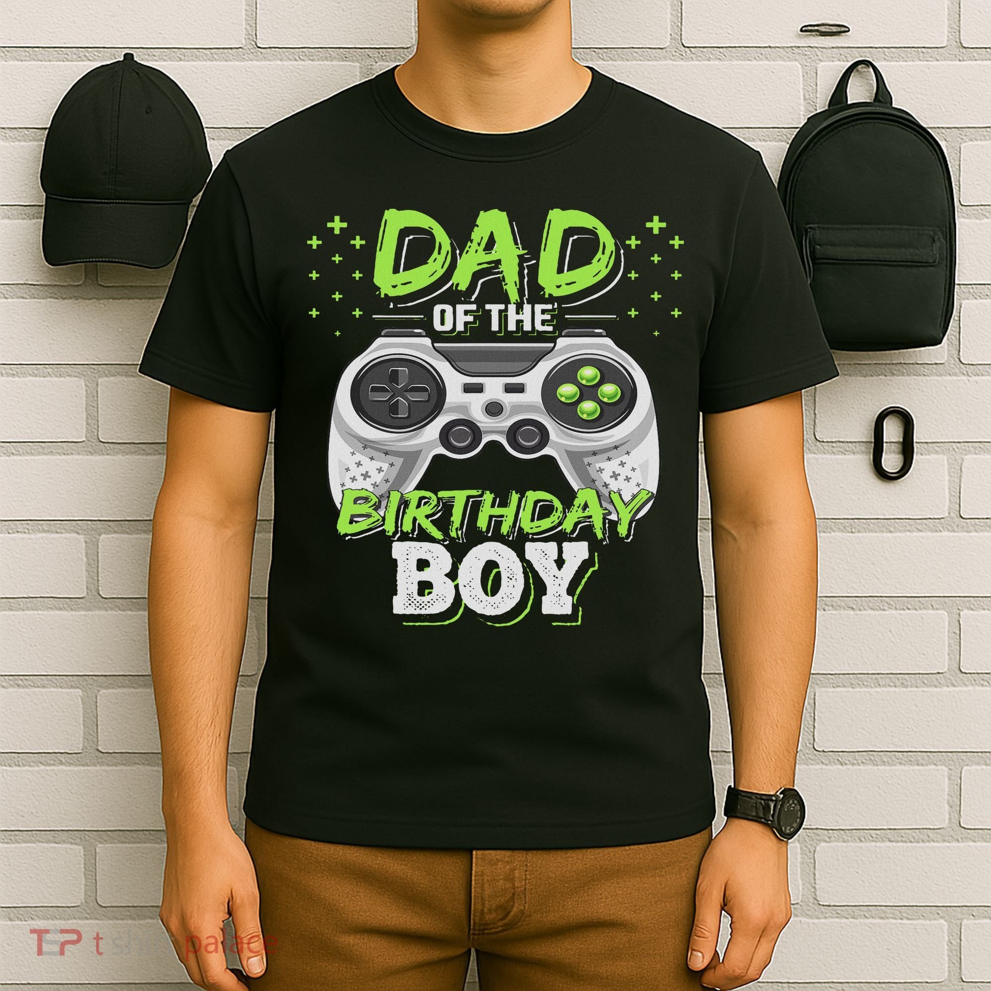 Dad Of The Birthday Boy Matching Video Gamer Birthday Party T-Shirt