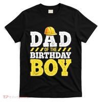 Dad of the Birthday Construction Birthday Party Hat T-Shirt thumb 0