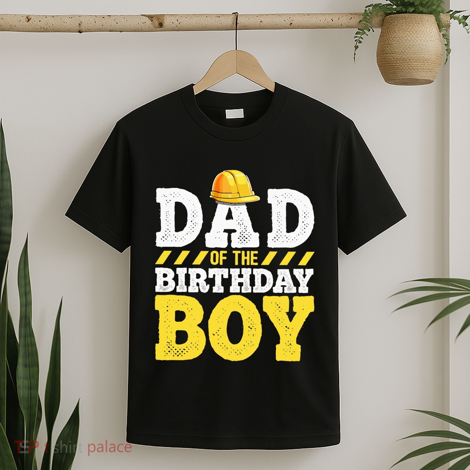 Dad of the Birthday Construction Birthday Party Hat T-Shirt