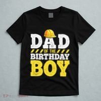 Dad of the Birthday Construction Birthday Party Hat T-Shirt thumb 5