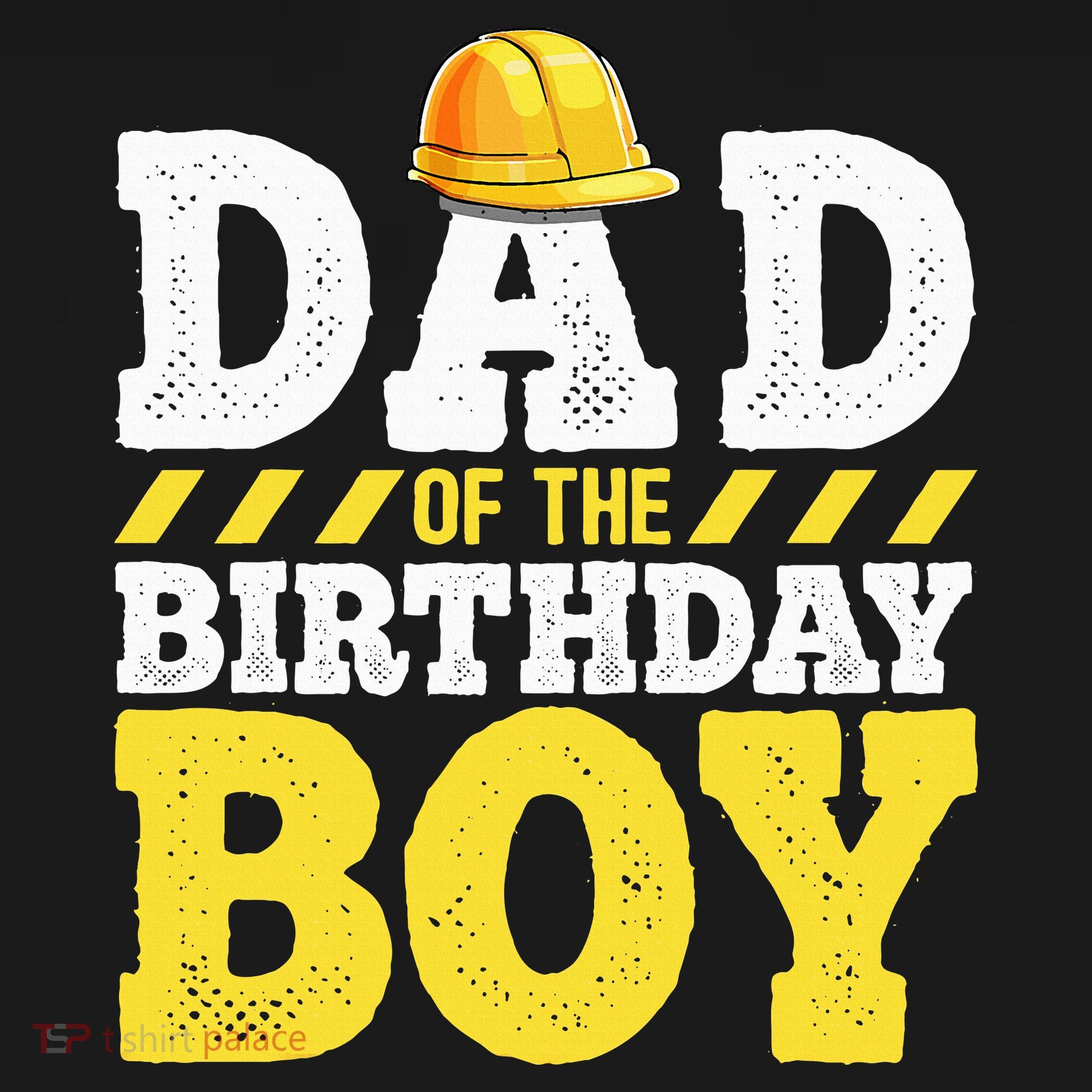Dad of the Birthday Construction Birthday Party Hat Baby Bodysuit