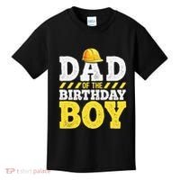Dad of the Birthday Construction Birthday Party Hat Kids T-Shirt thumb 0
