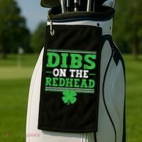 Dibs On The Redhead Golf Towel thumb 2